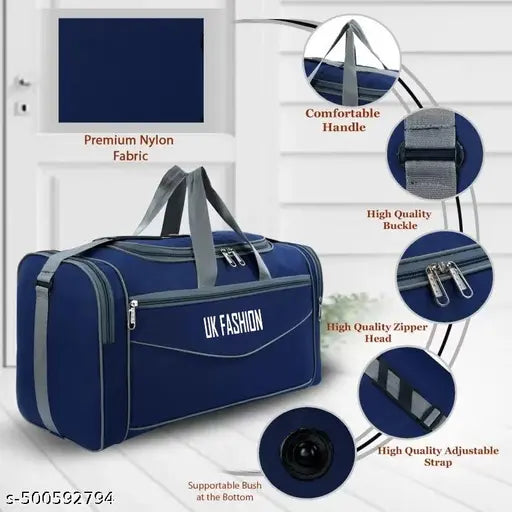 60 L Hand Duffel Bag - Stylish Light Weight High Quality Duffel Bag/Travel Bag/ Bag/Luggage Bag - Blue - Large Capacit
