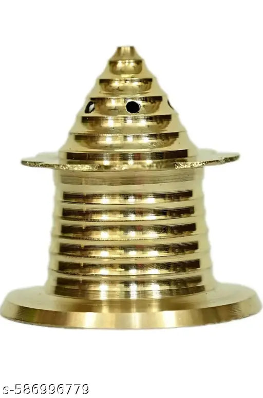 S J OVERSEASE Brass Traditional Agardan, Agarbatti Stand, Incense Holder | Handcrafted Brass Agarbatti Stand for Home Mandir, Temple | Durable Incense Stick Holder for Daily Puja, Bhajan & Aarti | Decorative Spiritual Accessory & Auspicious Gift for Diwal