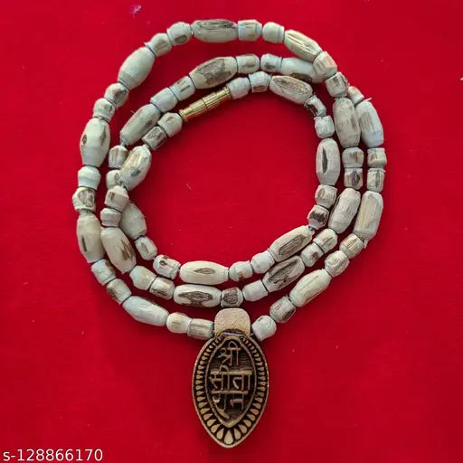 Tulsi Kanthi Mala  21 inch/with Ram Naam Locket, For Men & Women, Orginal Tulsi Beads and Locket, From Vrindavan