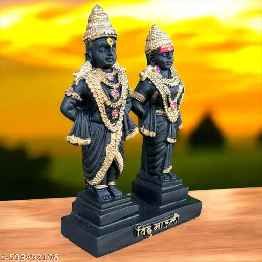 Vitthal Rukmini Statue,Vitthal Rukmani Stand,Idol of God Vitthal Rukmai,Statue for Home Decor,Gifting,Showpieces for Home.… Idols & Figurines