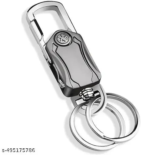 5-in-1 Stylish Keychain for Women & Men - 360° Rotation Carabiner with Bottle Opener, Phone Holder, and Decompression Spinner Durable Zinc Alloy Multi-functional Keychain bike and car