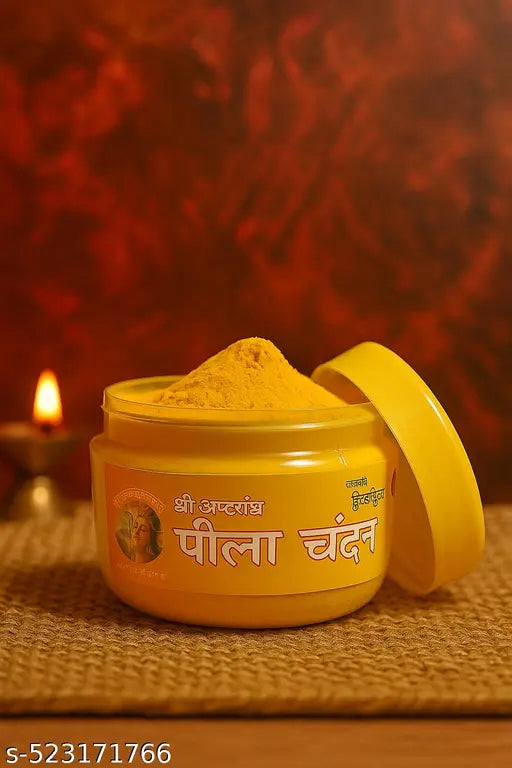 Divine Hub - Peela Chandan - Asthagandha & Kesar Chandan  – 100% Pure & Premium chandan Powder (40g)