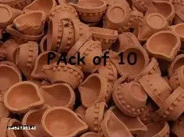 Our Rural Clay Diya Oil diyas lamp pack of 10