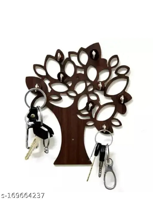 Key Holder for Wall Stylish with 8 Hooks for Keys Tree Design Key Stand for Home Decor Item