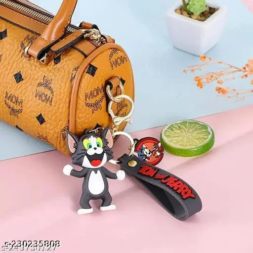Cute Tom and Jerry Keychain for Girls and Boys Mickey Mouse Keychain Set for School Bags, Bike, Car etc Best Birthday Gifts Keychain for Kids