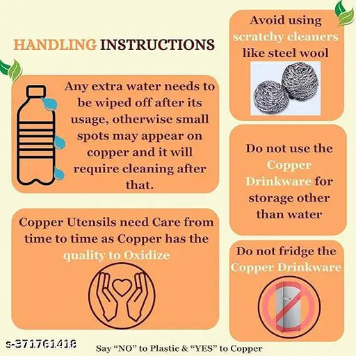 Pure Copper Pancha Patra with Udharini / Spoon / Pali Set  ( Height: 5 cm, Size-1 )