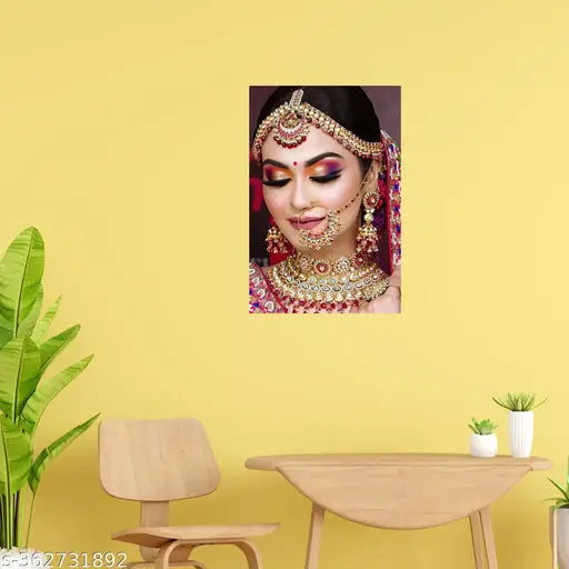 Sunitchen Set of 6 Bridal Makeup Posters – 12x18 Inches, Perfect for Beauty Parlours & Salons Décor