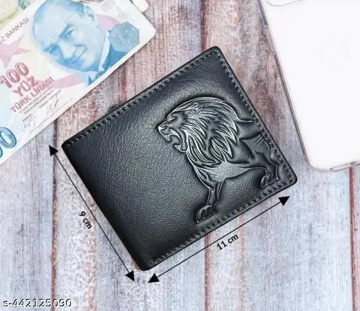 WILD NAPA Genuine Leather Wallet for Men | High Quality Leather Wallet (Black) RFID Protected wallets