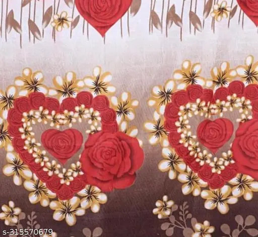 Beautiful Cotton Bedsheet For Double Bed With 2 Pillow Covers