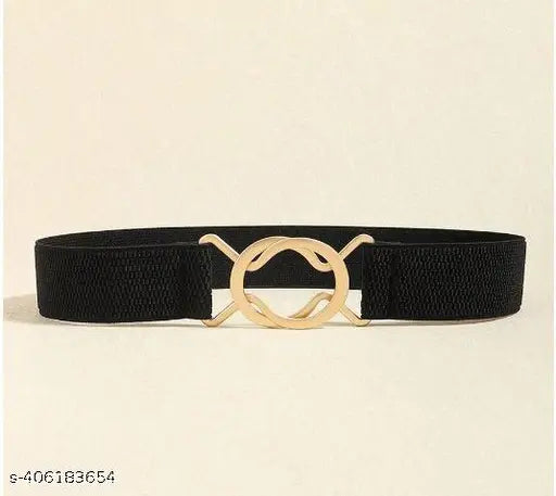 Fancy Buckle Skinny Stretch Adjustable Waist Belt Stylish Design Ladies Womens Waist Belts kanduro-Belt for Fancy Girls, Women Saree, Western Dress, Long Gown Dresses(PACK OF 1 )