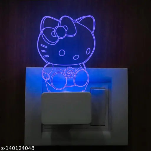 StarLaser Hello Kitty Night Light for Bedroom Decoration Cartoon Cute Design lamp for Kids