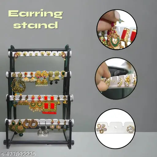 Earring Stand | Jewelry Organizer | Earring Storage | Storage Organizer | Earring Stand for Women | White