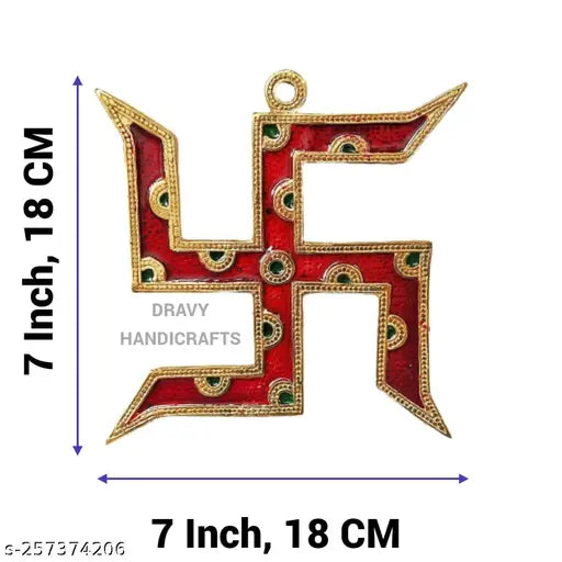 Swastik wall hanging set of 2 for vast , Home,Temple,Office,Door,Room ,Showpiece decoration