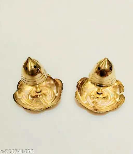 Brass Agarbatti Stand Combo Pack ,Brass Incense Stick Holder ,Puja items Agarbatti Stand Brass Incense Holder. (Pack of 2