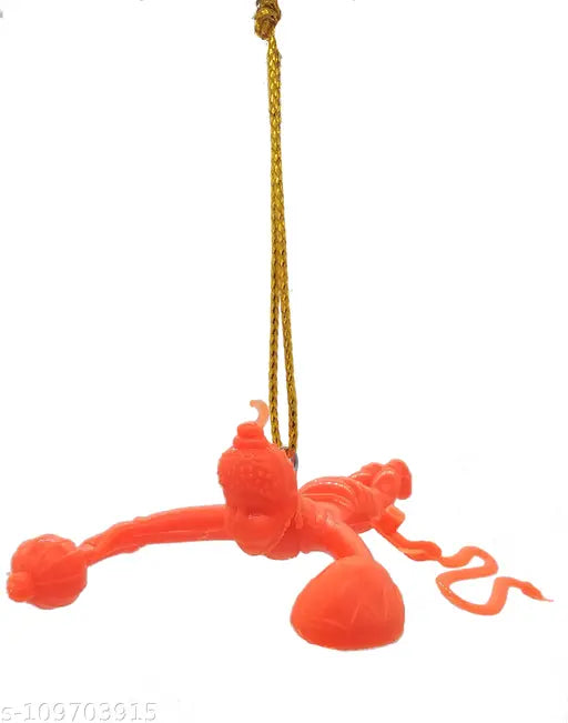 Indian Art & Crafts Flying Lord Hanuman Hanging Car Idol (Multicolor,Set of 1)
