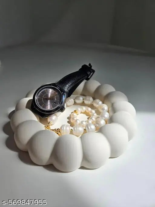 Minimal Round Beaded Resin Tray | Jewelry Holder | Aesthetic Vanity Tray | Handmade Decor Plate