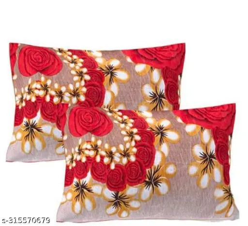 Beautiful Cotton Bedsheet For Double Bed With 2 Pillow Covers