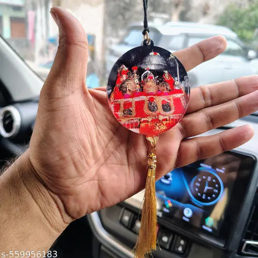 Vaishno Devi Car Hanging | Divine Car Decor | Spiritual Protection Idol