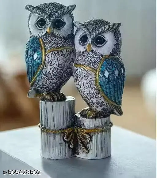 DEAL24SEVEN: Cute Resin Joint Owl Sculpture, Vintage Sculpture Tabletop Crafts Figurines Collectible Prop Owl Figurines Decor Sets, Table Desk Ornament, Owl Family Sculpture Owls Statue Gifts House, Tabletop Shelf Decor, Outdoor Garden Yard Statue Decorat