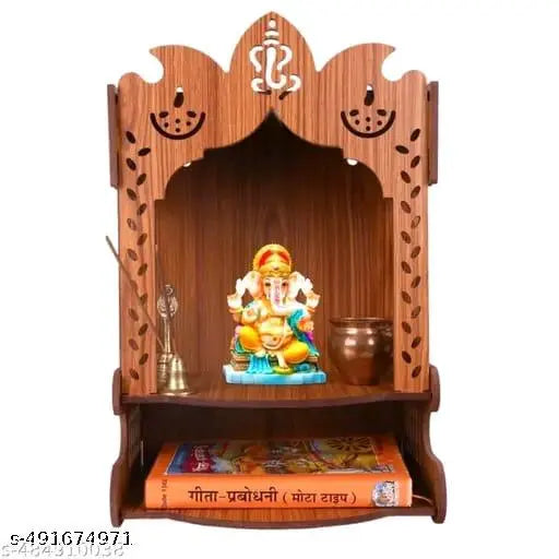 Wooden Home Temple,Pooja Mandir Crafted Elegance For Your Spiritual Space Like Home, Office