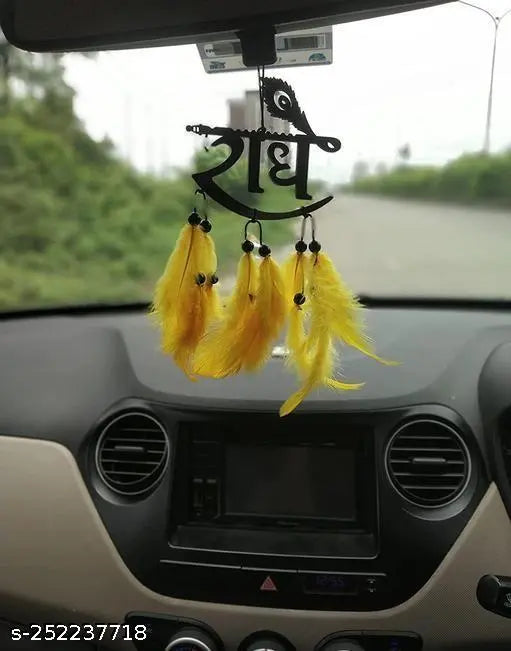 Wooden Art Decoration Created  RADHE MORPICH FANCY NAME