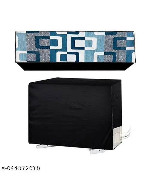 Ebring Split Ac Cover Set with Indoor and Outdoor Unit for 1.5 Ton Capacity AC | Waterproof & Dust Resistance| All Weather AC Cover (Blue Box)