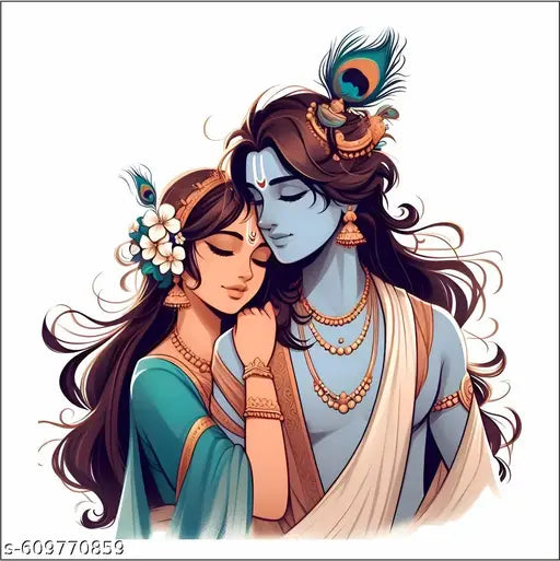 vaishali creation decorative the god of sita ram wall sticker for home decor