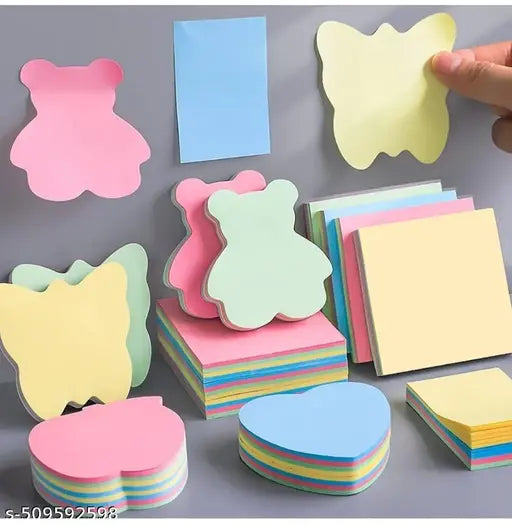 Multicolor Sticky Note Different Shapes Set of 300 Sticky Notes Sheets different Shape/Home/School