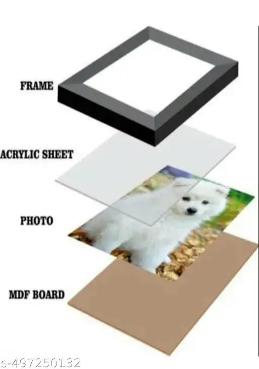 SAF_ Customized Photo Frame With Your Photo ( 9 x 7 Inch, Acrylic Glass)