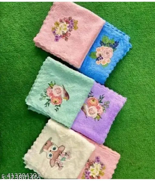 WOMEN & GIRLS COTTON TATOO HANKY PACK OF 5PCS