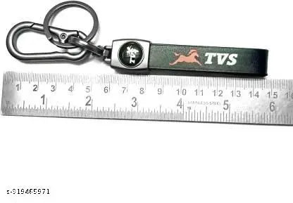 Metal Hook Key ring TVS Design For Car Bike Men Women Keyring (Black) TV3 Key Chain