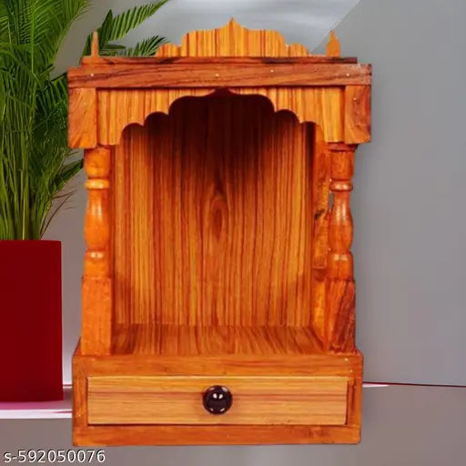 Rajasthani Ethnic Handcrafted Wooden Temple/Mandir/Pooja Ghar/Mandapam