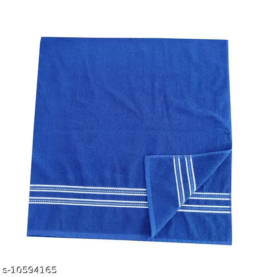 Cotton Bolls Quick Dry Cotton 400 GSM Bath Towel Royal Blue