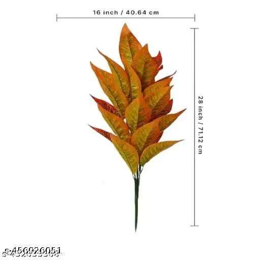 Croton Plant 26 Leaves for Home Décor | without pot Lifelike Tropical Leaf Arrangement   with out pot| Faux plant for home | Decorative plant arrangement | Realistic tropical leaves | Lifelike croton leaf | Indoor plant décor | Artificial greenery | Leafy