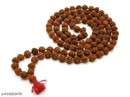 5 Mukhi Rudraksh 108 Beads mala for Jaap, Japa, Pooja Panchmukhi Rudrachh Mala / रुद्राक्ष माला 10mm