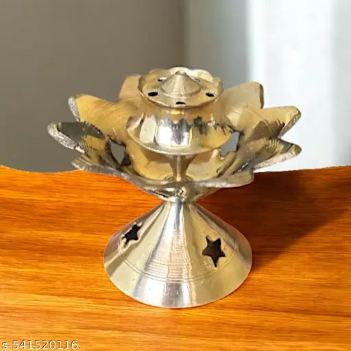 Traditional Brass Agarbatti Stand | Pital Incense Holder | Handcrafted Brass Incense Stick Holder – 6 cm x 7.5 cm