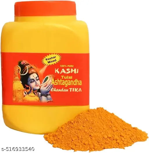 Kashi Ashtagandh Chandan Powder 250 Gm, 100% Pure And Orgnic, For Spiritual Ceremonies And Daily Pooja Yellow