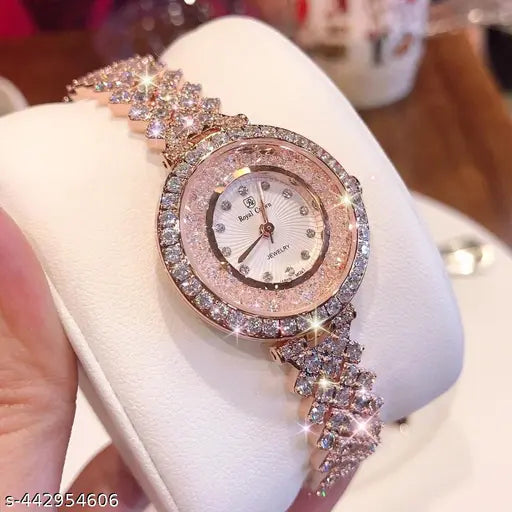 NG TIME STAR luxury watches women's niche high-end diamond quartz watch student rose gold Roman pattern full of diamond women's watch