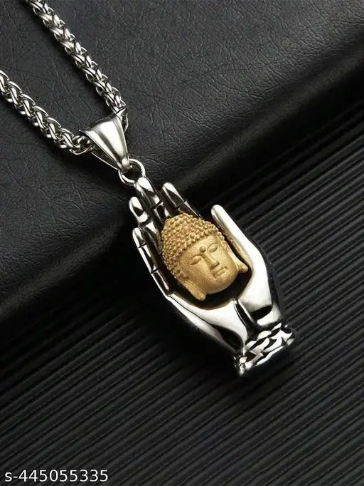 High Quality Buddha In Hand Pendent With Chain For Men