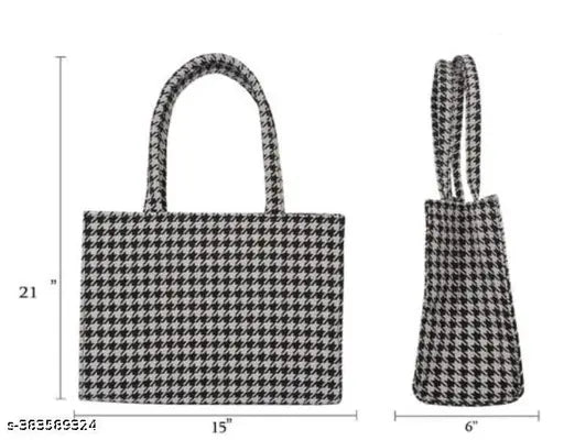 Trendy Zakat Canvas Handbag For Girls And Ladies For Casual Use