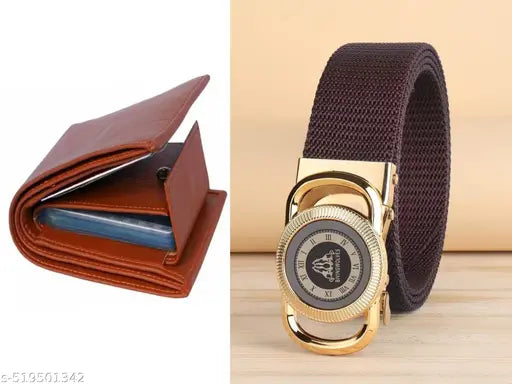 Men Casual, Formal, Party Black Nylon Belt