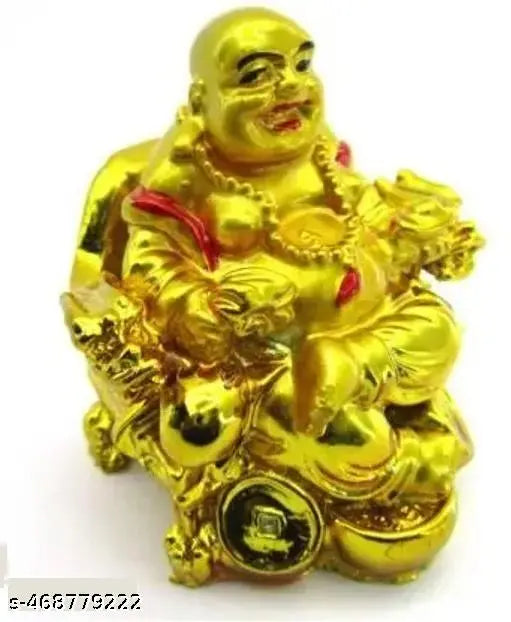 HH Exclusive Best Showpeice & Collectibles Laughing Budhha On Chair For Wealth Good Luck And prosperity & Wealth For Home and Office table (wealth) Best Gift Item To Someone Birthday And Anniversary