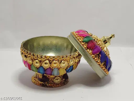 MAHSON Sindoor Dibbi/ Handmade Kumkum Box / Sindoor Box For Gift Single sindoor box for women without Sindoor