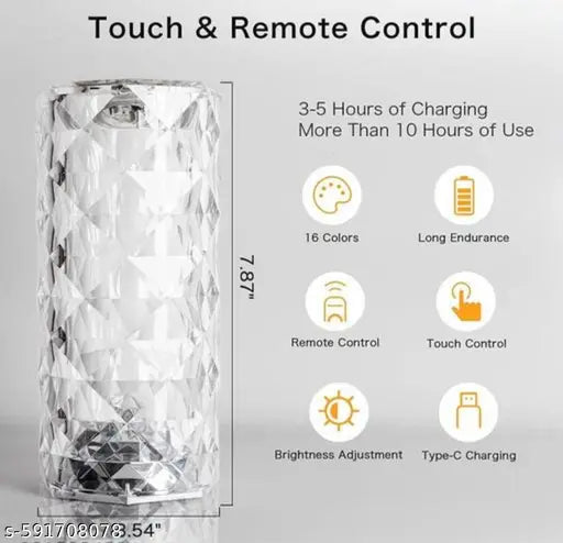 Multi-Shade LED Crystal Glow Light