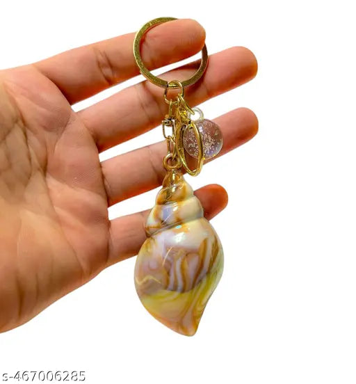 New Fancy Shank Bell Keychain Bag pendant, Car keyring Golden Color (pack of 1)