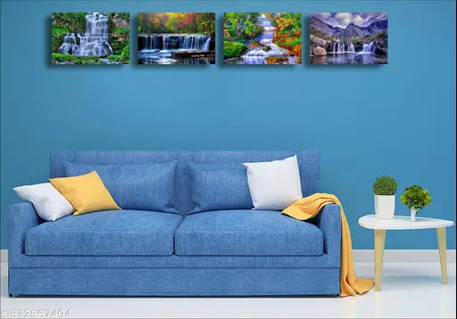 DK RAM Natural Waterfall Poster for Livingroom Home Wall Decor (Size 12x18 Inch)s4