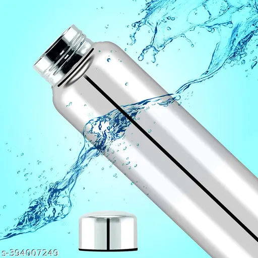 (( ORGAN )) Stainless Steel Water Bottle 900ml (Approx), Stainless Steel Bottle silver, Steel fridge Bottle ,Steel Sports Bottle,Steel Bottle, Gym,Office,Water Bottle 900ml. Pack of 1