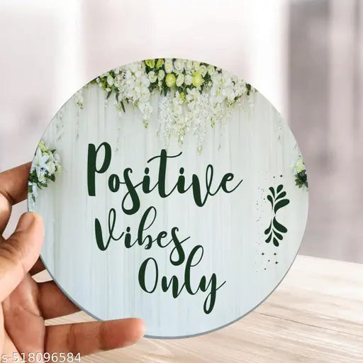 Positive Vibes Only Stand For Home And Office Decor