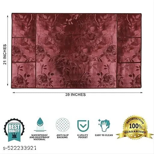 Double Door or Single Door Fridge Cover  Fridge Combo Set of 1 Fridge Top Cover 1 Handle Covers and 4 Fridge Mats  Refrigerator Cover