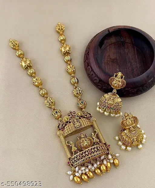 Allure Fancy Temple Jewellery Set